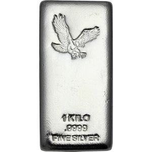 Eagle 1 Kilo .9999 Cast Silver Bar Eagle 1 Kilo .9999 Cast Silver Bar