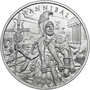 Hannibal Legendary Warriors Series 1oz .999 Silver Medallion Hannibal Legendary Warriors Series 1oz .999 Silver Medallion