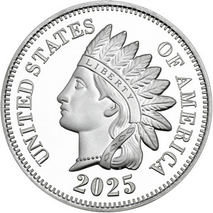 2025 Indian Head Cent Replica 1oz .999 Silver Medallion 2025 Indian Head Cent Replica 1oz .999 Silver Medallion