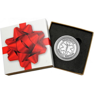 EMS Star of Life 1oz .999 Silver Medallion in Gift Box EMS Star of Life 1oz .999 Silver Medallion in Gift Box