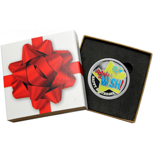 Make a Wish! Happy Birthday 1oz .999 Silver Medallion Red Enameled Dated 2025 in Gift Box Make a Wish! Happy Birthday 1oz .999 Silver Medallion Red Enameled Dated 2025 in Gift Box
