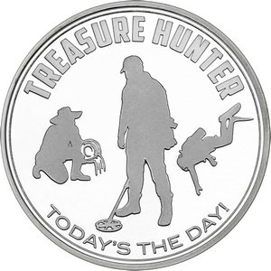 Treasure Hunter: Today's the Day 1oz .999 Silver Medallion Treasure Hunter: Today's the Day 1oz .999 Silver Medallion