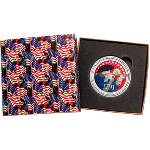 2nd Amendment 1 Ounce .999 Silver Enameled Round in Gift Box 2nd Amendment 1 Ounce .999 Silver Enameled Round in Gift Box