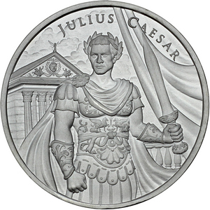 Julius Caesar Legendary Warriors Series 1oz .999 Silver Medallion Julius Caesar Legendary Warriors Series 1oz .999 Silver Medallion