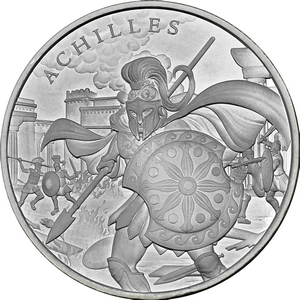 Achilles Legendary Warriors Series 1oz .999 Silver Medallion Achilles Legendary Warriors Series 1oz .999 Silver Medallion