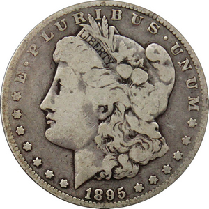 1895 O Morgan Silver Dollar in G/VG Condition