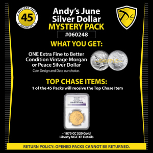 Random Years of Vintage Morgan or Peace Silver Dollars in XF to Better Condition Mystery Pack #060248
