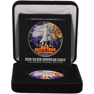 2026 Silver Eagle Colorized Happy Halloween Edition 2026 Silver Eagle Colorized Happy Halloween Edition