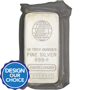 Engelhard 10oz .999 Silver Bar - Secondary Market Engelhard 10oz .999 Silver Bar - Secondary Market