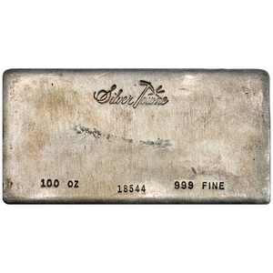 SilverTowne Trademark Poured 100oz .999 Silver Bar - Secondary Market SilverTowne Trademark Poured 100oz .999 Silver Bar - Secondary Market