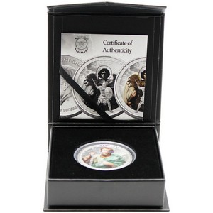 2026 5 Cedis Proof The Patron Saints 1oz Colorized Silver St. Jude Coin with COA