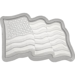 1776-2026 America 250 Semiquincentennial 1oz Colorized Silver American Flag Wavy .999 Bar SMI Minted