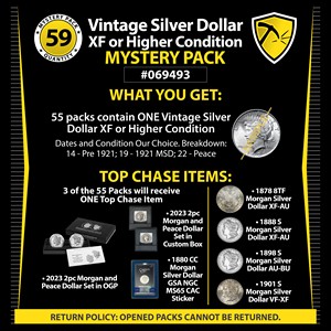 Vintage Silver Dollar XF or Higher Condition Mystery Pack #069493