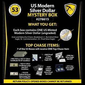 US Modern Silver Dollar Mystery Box #278615