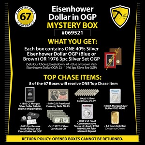Eisenhower Dollar in OGP Mystery Box #069521 Eisenhower Dollar in OGP Mystery Box #069521