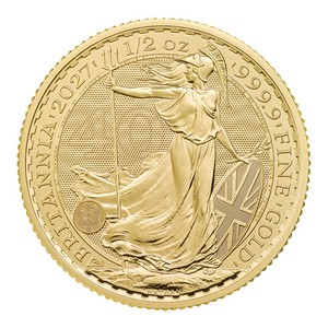 2027 Great Britain 1/2oz Gold Britannia BU 2027 Great Britain 1/2oz Gold Britannia BU