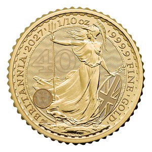 2027 Great Britain 1/10oz Gold Britannia BU 2027 Great Britain 1/10oz Gold Britannia BU