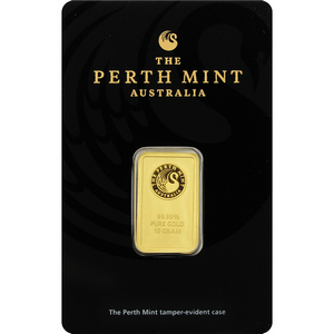 1 gram Perth Mint Gold Bar .9999 Fine in Assay