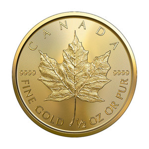 2025 Canada Gold Maple Leaf Half Ounce BU Coin 2025 Canada Gold Maple Leaf Half Ounce BU Coin