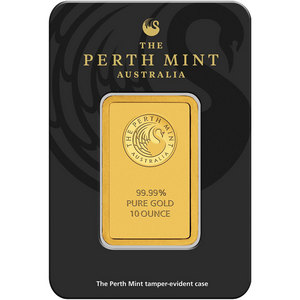 Australian Perth Mint 10oz .9999 Gold Bar
