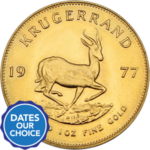 South Africa Krugerrand Gold 1oz Date Our Choice - Secondary Market South Africa Krugerrand Gold 1oz Date Our Choice - Secondary Market