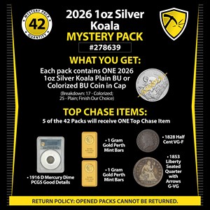 2026 1oz Silver Koala Mystery Pack #278639 2026 1oz Silver Koala Mystery Pack #278639