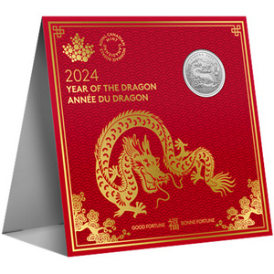 2024 Canada Silver Year of the Dragon 1/4oz Coin 2024 Canada Silver Year of the Dragon 1/4oz Coin