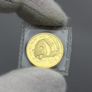 1987 China 1/10 Gold Panda 10 Yuan BU Condition 1987 China 1/10 Gold Panda 10 Yuan BU Condition