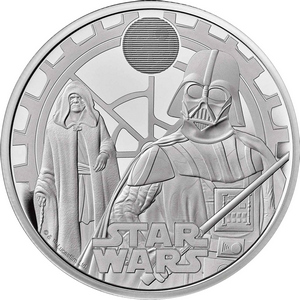 2023 Silver Star Wars Darth Vader & Palpatine 1oz Proof Coin in OGP 2023 Silver Star Wars Darth Vader & Palpatine 1oz Proof Coin in OGP