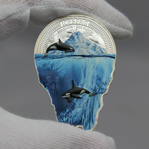 2024 Cameroon Silver Iceberg Colorized 1oz Coin in OGP 2024 Cameroon Silver Iceberg Colorized 1oz Coin in OGP