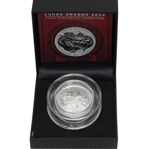2024 Fiji Silver Year of the Dragon UHR BU Coin 2024 Fiji Silver Year of the Dragon UHR BU Coin