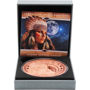 2025 Copper Mesa Grande "Moon Goddess" Hanwi 5oz Proof Like Coin in OGP