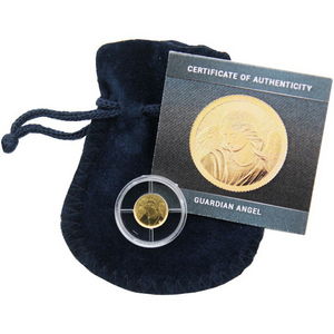 2025 Liberia Gold Proof Guardian Angel 1/200oz Coin in OGP 2025 Liberia Gold Proof Guardian Angel 1/200oz Coin in OGP