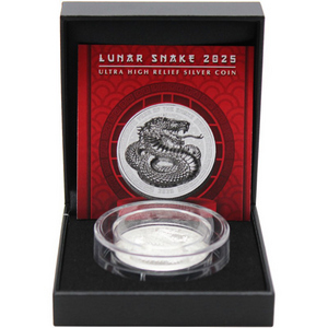 2025 Fiji Silver Year of the Snake UHR BU Coin 2025 Fiji Silver Year of the Snake UHR BU Coin