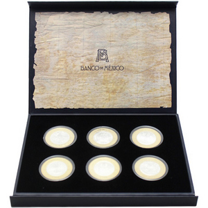 2013 Mexico Bi-Metallic 6-Coin Heritage Set (Series III) 2013 Mexico Bi-Metallic 6-Coin Heritage Set (Series III)