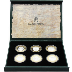 2014 Mexico Bi-Metallic 6-Coin Heritage Set (Series IV) 2014 Mexico Bi-Metallic 6-Coin Heritage Set (Series IV)