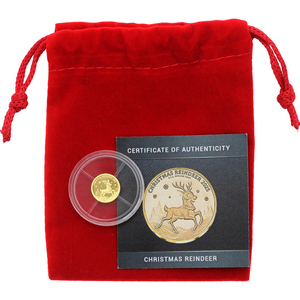 2025 Liberia Gold Habemus Papam Pope Leo XIV 0.5 Gram Proof Coin in OGP