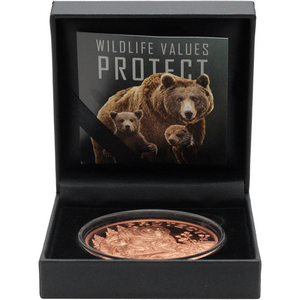 2026 Copper Liberia Lunar Year of the Horse High Relief 5oz Coin in OGP