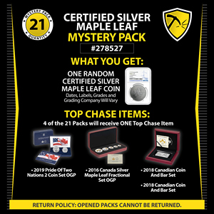 Random Certified Silver Maple Leaf Mystery Pack #278527
