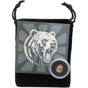 2026 50c MIUE 1/500oz Gold Grizzly Bear Proolike Coin in Velevt Pouch 2026 50c MIUE 1/500oz Gold Grizzly Bear Proolike Coin in Velevt Pouch