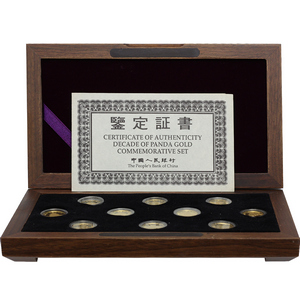 1892 - 1991 China Panda Gold 1/10oz Commemorative Set 1892 - 1991 China Panda Gold 1/10oz Commemorative Set