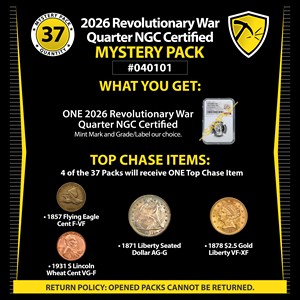 2026 Revolutionary War Quarter NGC Certified Mystery Pack #040101
