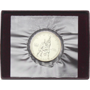 1995 S Olympic Basketball Half Dollar BU in Coin OGP