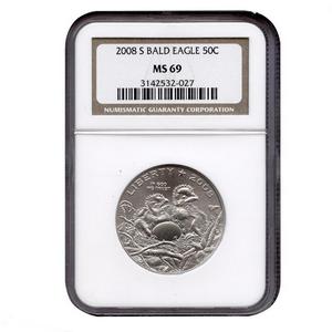 2008 S Bald Eagle Half Dollar MS69 NGC Brown Label 2008 S Bald Eagle Half Dollar MS69 NGC Brown Label