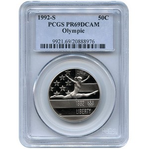 1992 S Olympic Half Dollar PR69 DCAM PCGS 1992 S Olympic Half Dollar PR69 DCAM PCGS