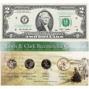 2005 Lewis and Clark Bicentennial Coin and Currency Set 2005 Lewis and Clark Bicentennial Coin and Currency Set