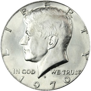 1970 D Kennedy Half Dollar BU Condition 1970 D Kennedy Half Dollar BU Condition