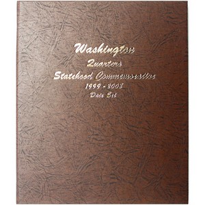 1999 - 2008 Clad Proof Washington Statehood Quarter Set in Dansco Album