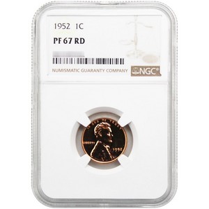 1952 Lincoln Wheat Cent PF67 RD NGC