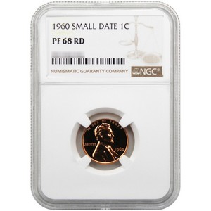 1960 Lincoln Memorial Cent Small Date PF68 RD NGC